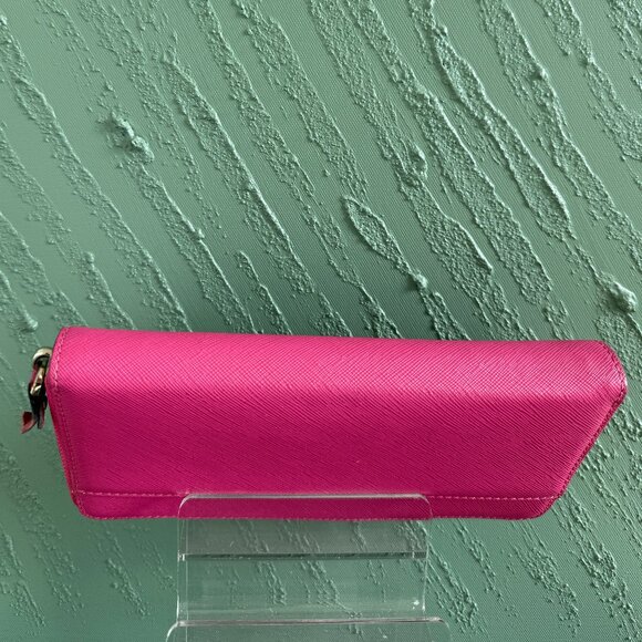 Kate Spade Pink Leather Wallet with Black Bow - Picture 5 of 6